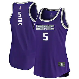 womens fanatics branded deaaron fox purple sacramento kings-220